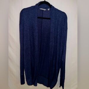 Athleta size L cardigan, navy blue